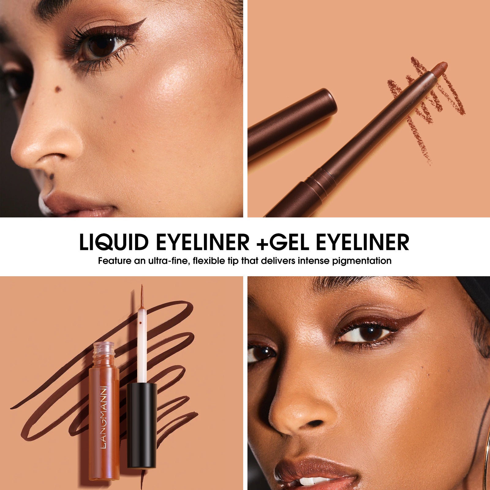 Make-up Eyeliner Liquid And Gel Pen Combination Set Make-up Eyeliner Liquid And Gel Pen Combination Set